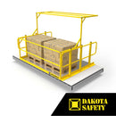 Pivot Mezzanine Safety Gate - OSHA Compliant, Adjustable Fall Protection for Elevated Platforms & Racks by Wildeck