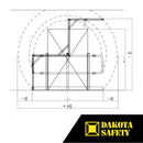 Pivot Mezzanine Safety Gate - OSHA Compliant, Adjustable Fall Protection for Elevated Platforms & Racks by Wildeck